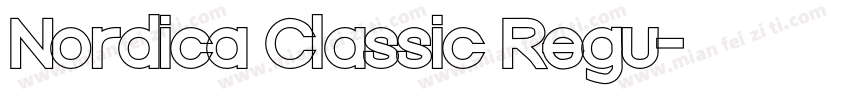 Nordica Classic Regu字体转换